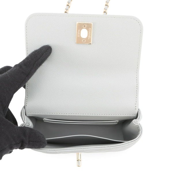 シャネル ハンドバッグ マトラッセ ココハンドル ミニミニ キャビアスキン AP4244 2wayチェーンショルダー