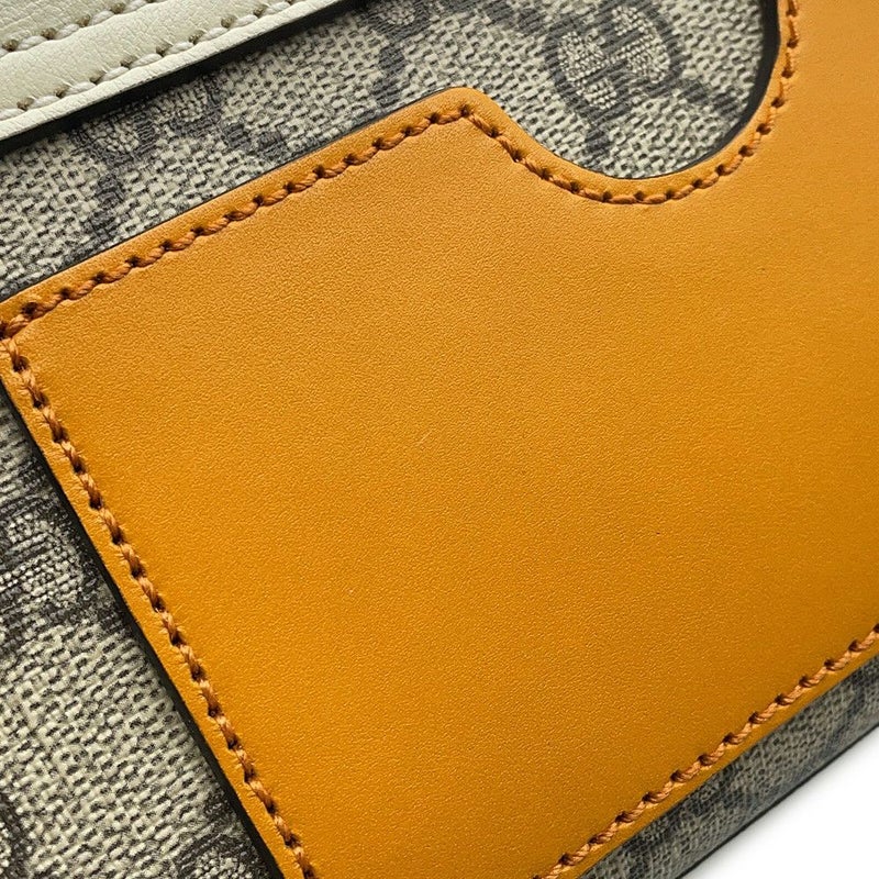 グッチ チェーンショルダーバッグ GGスプリーム/レザー パドロック スモール 409487 Wチェーンショルダー