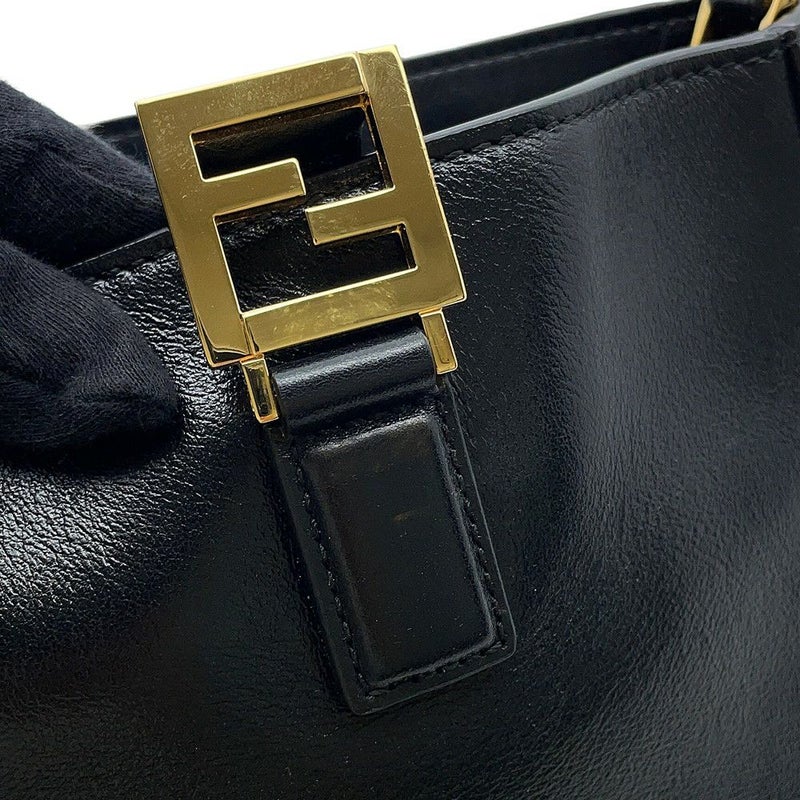 フェンディ ハンドバッグ セレリア FF トート スモール レザー 8BH367 2way FENDI ショルダーバッグ 黒