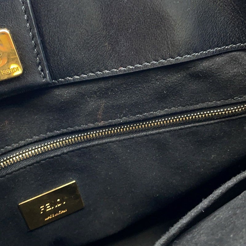 フェンディ ハンドバッグ セレリア FF トート スモール レザー 8BH367 2way FENDI ショルダーバッグ 黒