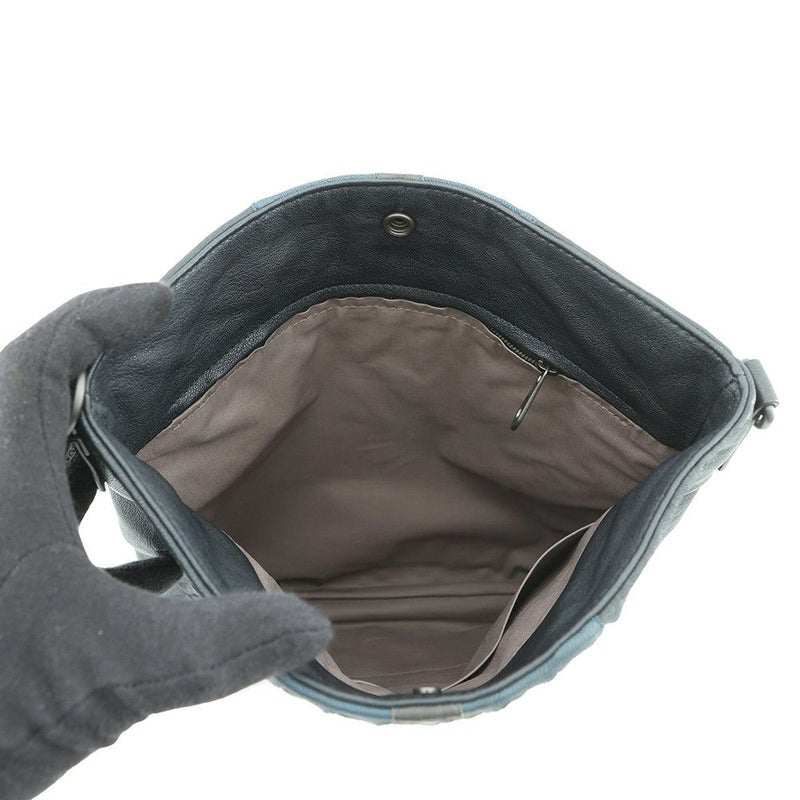 ボッテガヴェネタ ショルダーバッグ イントレチャート クラブ フュメ メッセンジャーバッグ 387302 BOTTEGA VENETA 黒