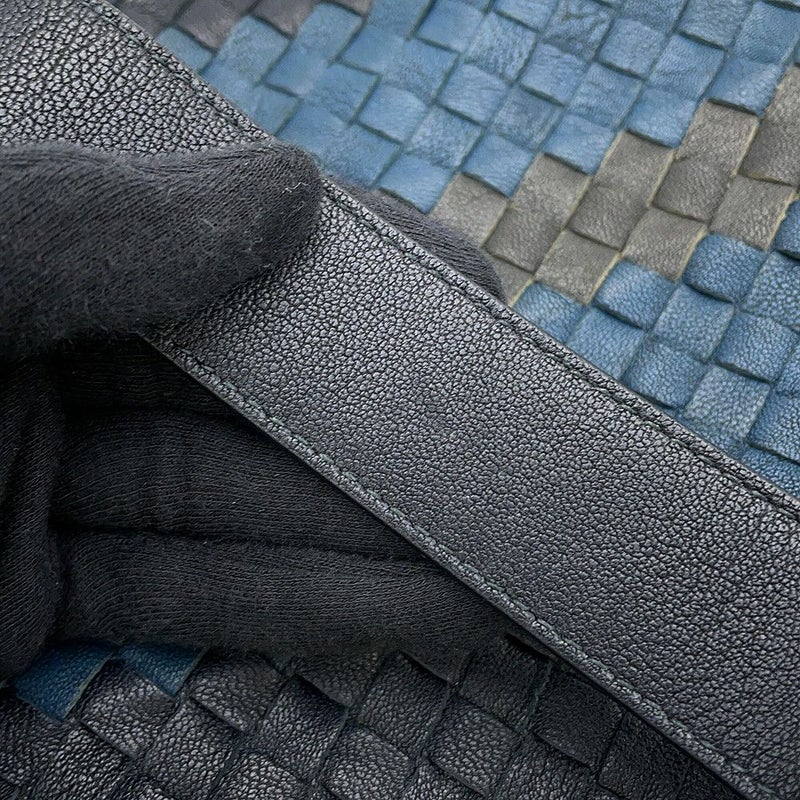 ボッテガヴェネタ ショルダーバッグ イントレチャート クラブ フュメ メッセンジャーバッグ 387302 BOTTEGA VENETA 黒