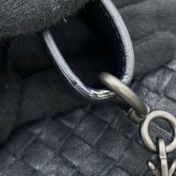 ボッテガヴェネタ ショルダーバッグ イントレチャート クラブ フュメ メッセンジャーバッグ 387302 BOTTEGA VENETA 黒