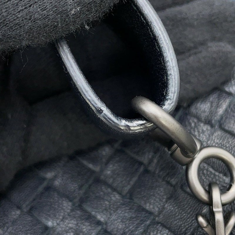 ボッテガヴェネタ ショルダーバッグ イントレチャート クラブ フュメ メッセンジャーバッグ 387302 BOTTEGA VENETA 黒