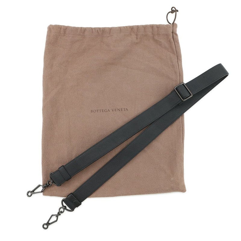 ボッテガヴェネタ ショルダーバッグ イントレチャート クラブ フュメ メッセンジャーバッグ 387302 BOTTEGA VENETA 黒