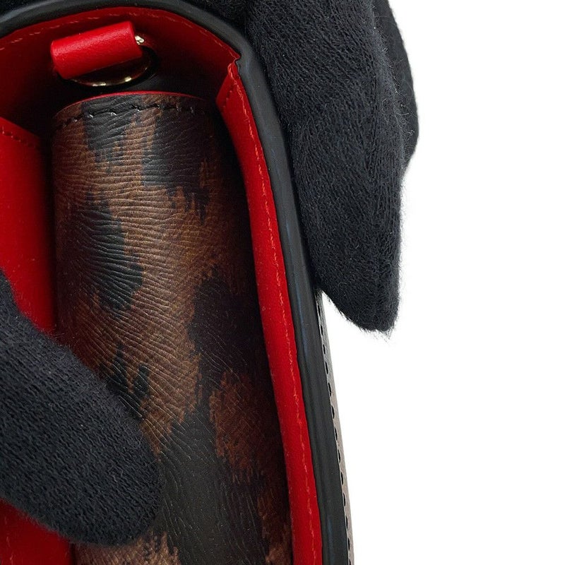 クリスチャン・ルブタン チェーンウォレット LOUBI54 ヒョウ柄 レザー 3235267 Christian Louboutin