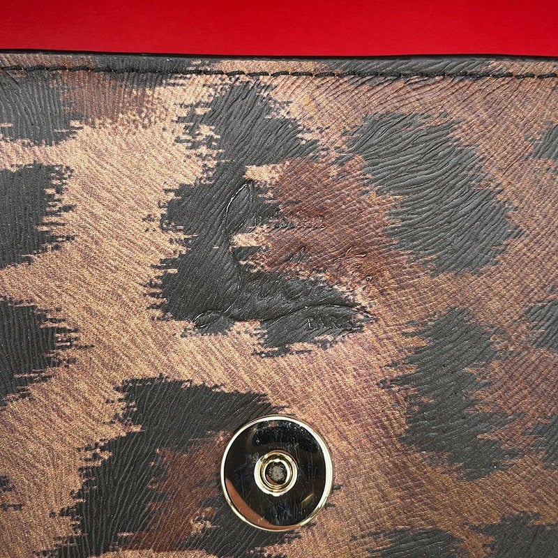 クリスチャン・ルブタン チェーンウォレット LOUBI54 ヒョウ柄 レザー 3235267 Christian Louboutin