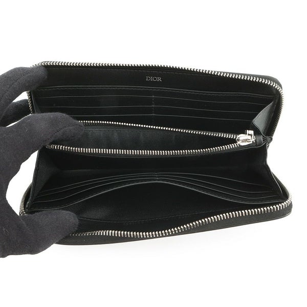 クリスチャン・ディオール 長財布 オブリーク ギャラクシー ラウンドジップウォレット 2ESBC252VPD 黒 トロッター