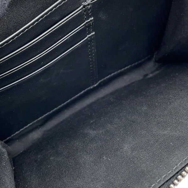 クリスチャン・ディオール ショルダーバッグ オブリーク ジャカード ジップポーチ キャンバス 2OBBC119YSE Christian Dior 黒