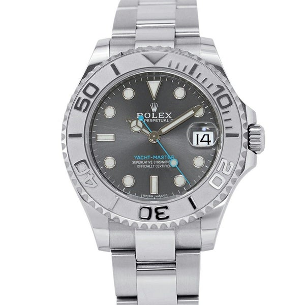 ロレックス ヨットマスター ダークロジウム SS/プラチナ950 ランダムシリアル ルーレット 268622 ROLEX 腕時計 スレート文字盤