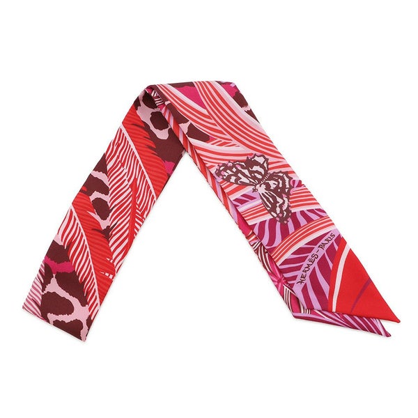 エルメス スカーフ ツイリー ジャガー ケツァール AGUAR QUETZAL HERMES シルクツイル