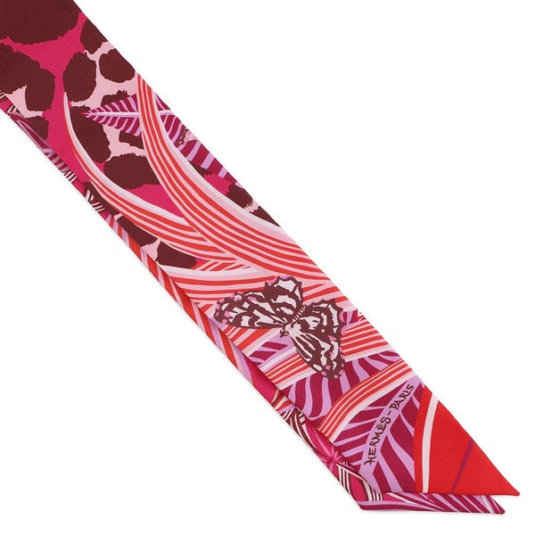 エルメス スカーフ ツイリー ジャガー ケツァール JAGUAR QUETZAL HERMES シルクツイル