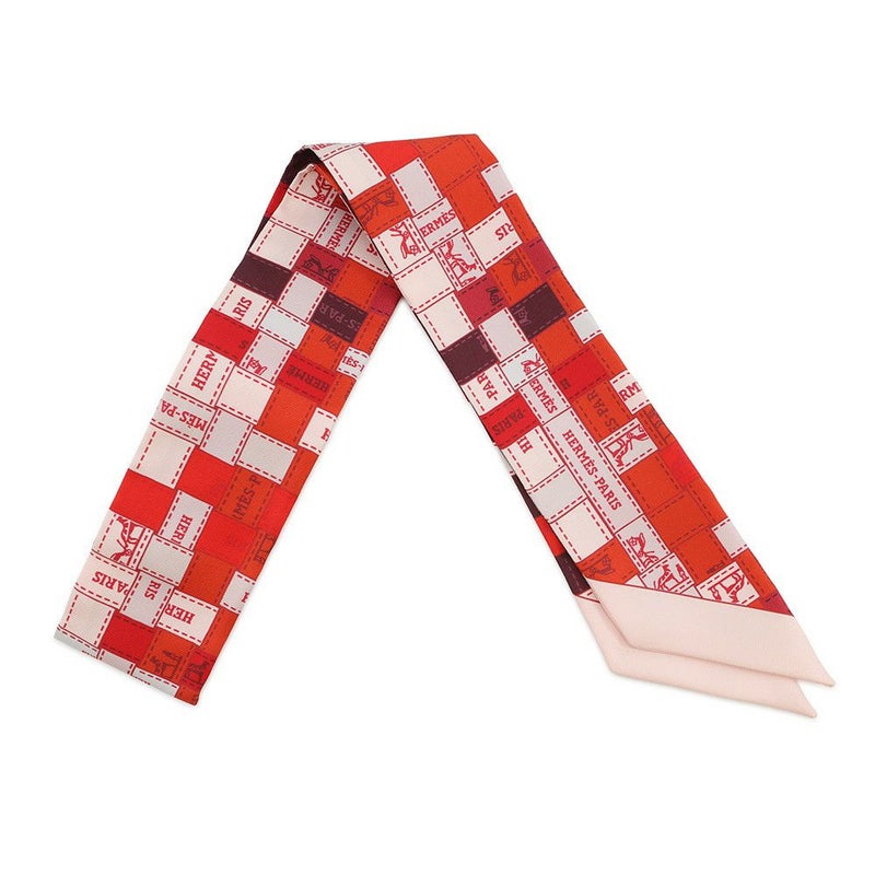 エルメス スカーフ ツイリー ボルデュック・チェック Bolduc au Carre HERMES シルクツイル 2019年秋冬