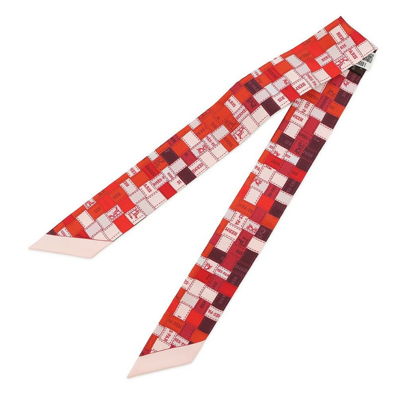 エルメス スカーフ ツイリー ボルデュック・チェック Bolduc au Carre HERMES シルクツイル 2019年秋冬