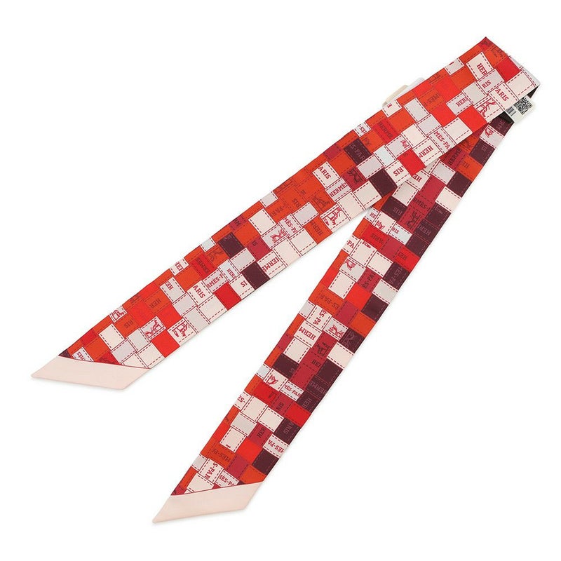 エルメス スカーフ ツイリー ボルデュック・チェック Bolduc au Carre HERMES シルクツイル 2019年秋冬