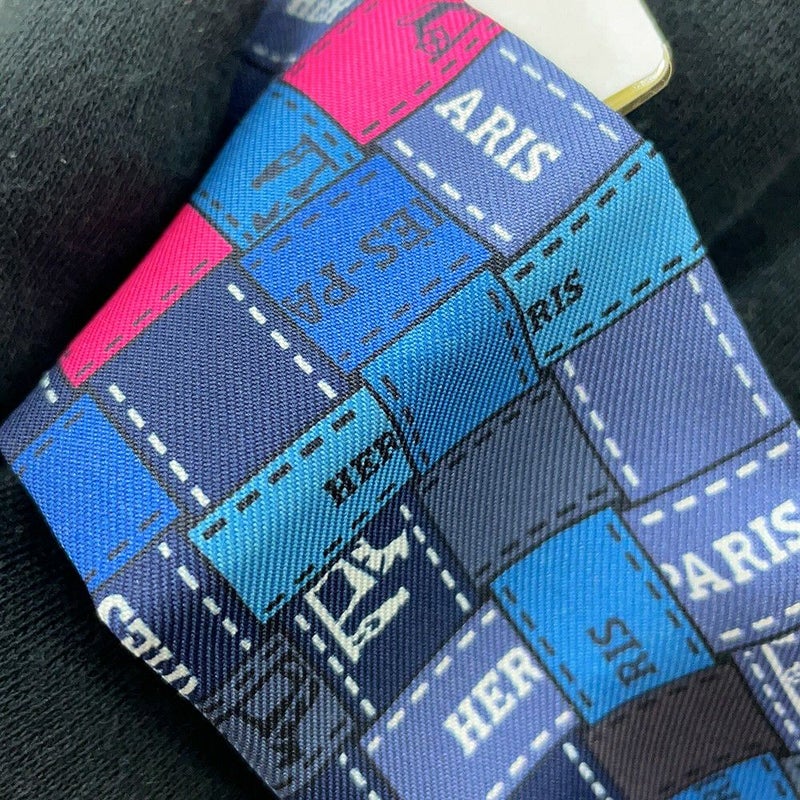 エルメス スカーフ ツイリー ボルデュック・チェック Bolduc au Carre HERMES シルクツイル 2019年秋冬