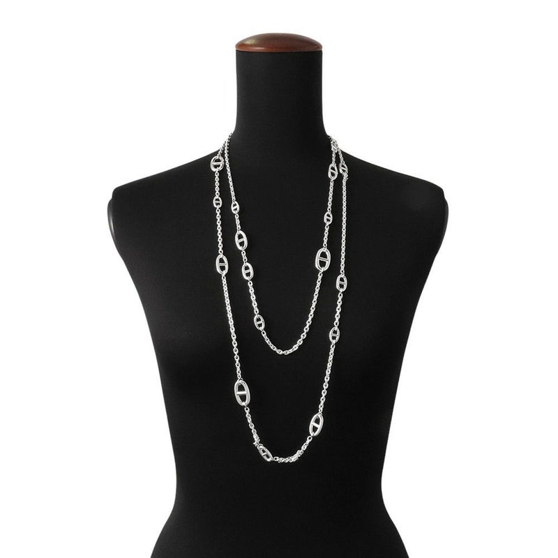 エルメス ネックレス シェーヌダンクル ファランドール サイズ160 SV925シルバー HERMES ロングネックレス ジュエリー