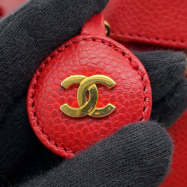 シャネル バニティバッグ ココマーク キャビアスキン 縦型 A01998 CHANEL 化粧ポーチ コスメポーチ