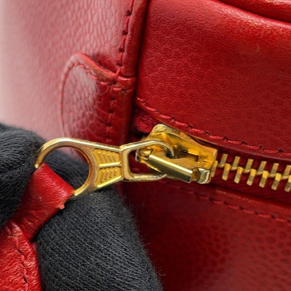 シャネル バニティバッグ ココマーク キャビアスキン 縦型 A01998 CHANEL 化粧ポーチ コスメポーチ