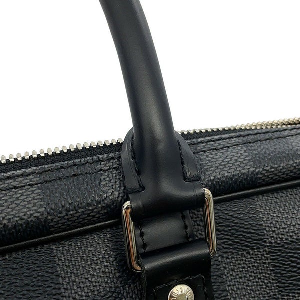 ルイヴィトン ビジネスバッグ ダミエ・グラフィット ポルトドキュマン・ヴォワヤージュ N41125 黒 ブラック