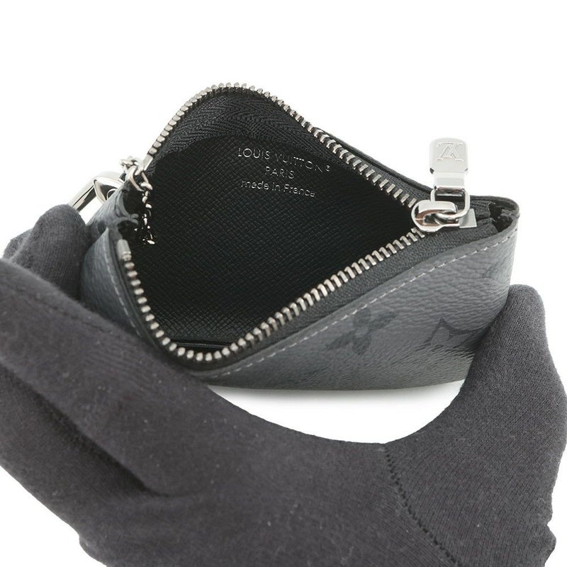ルイヴィトン コインケース モノグラム・エクリプス リバース ポシェット・クレ M80905 LOUIS VUITTON 黒 ブラック