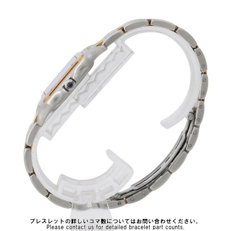 カルティエ パンテールMM 2ロウ W25028B6 SS/K18イエローゴールド Cartier 腕時計 アイボリー文字盤 クォーツ