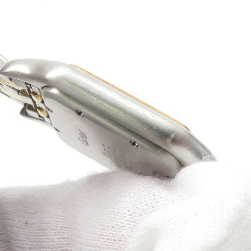 カルティエ パンテールMM 2ロウ W25028B6 SS/K18イエローゴールド Cartier 腕時計 アイボリー文字盤 クォーツ