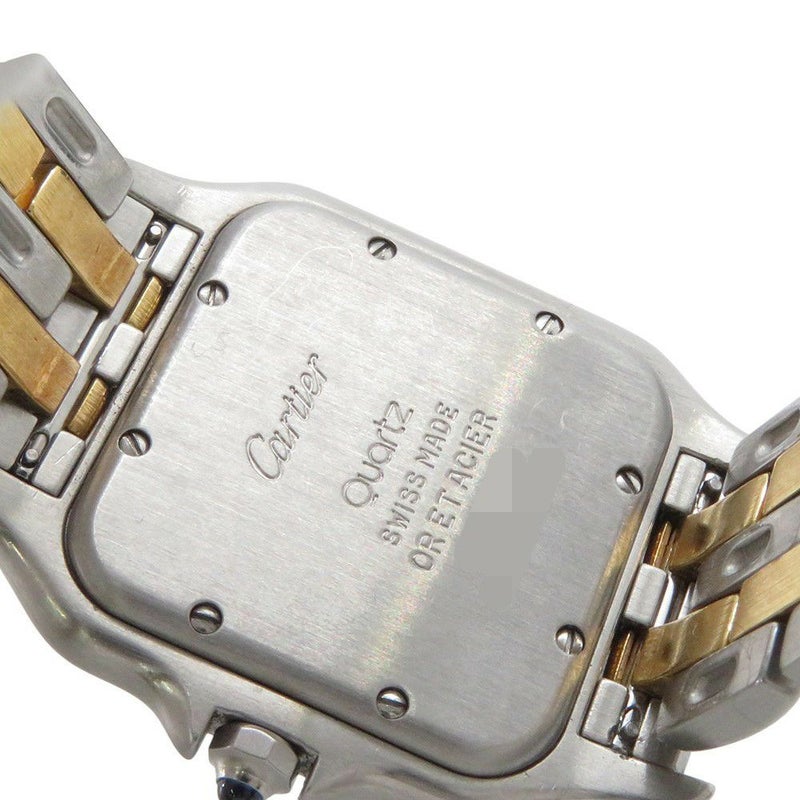 カルティエ パンテールMM 2ロウ W25028B6 SS/K18イエローゴールド Cartier 腕時計 アイボリー文字盤 クォーツ