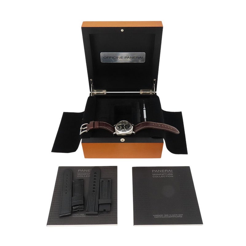 パネライ ルミノール 1950 10デイズ GMT PANERAI 腕時計 黒文字盤