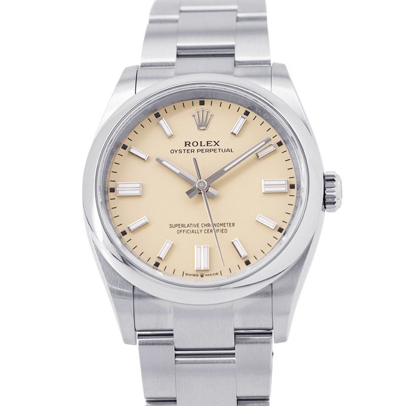 ロレックス オイスターパーペチュアル36 ランダムシリアル ルーレット 126000 ROLEX 腕時計 ベージュ文字盤