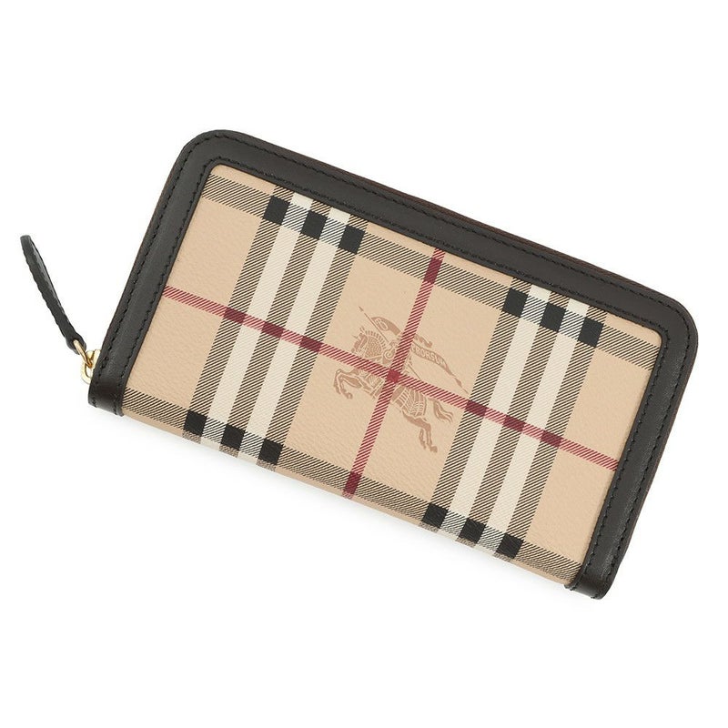 バーバリー 長財布 ノバチェック ラウンドファスナー レザー 3640455 BURBERRY