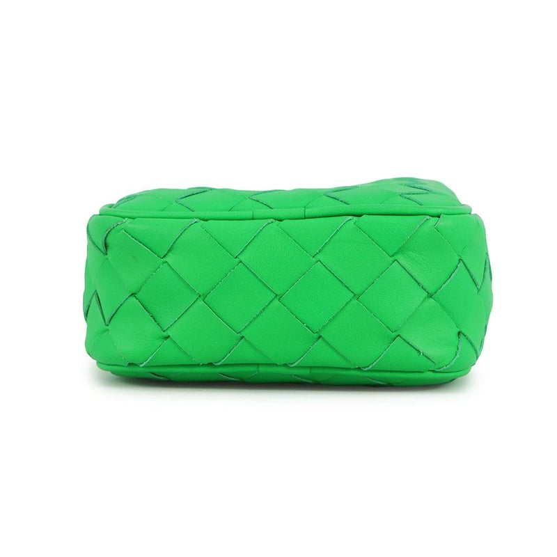 ボッテガヴェネタ ショルダーバッグ イントレチャート フォンポーチ カーフレザー 729296 BOTTEGA VENETA グリーン