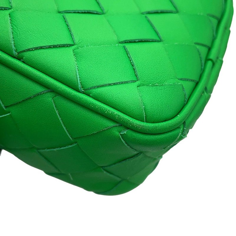 ボッテガヴェネタ ショルダーバッグ イントレチャート フォンポーチ カーフレザー 729296 BOTTEGA VENETA グリーン