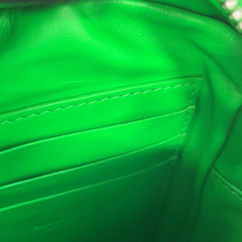 ボッテガヴェネタ ショルダーバッグ イントレチャート フォンポーチ カーフレザー 729296 BOTTEGA VENETA グリーン