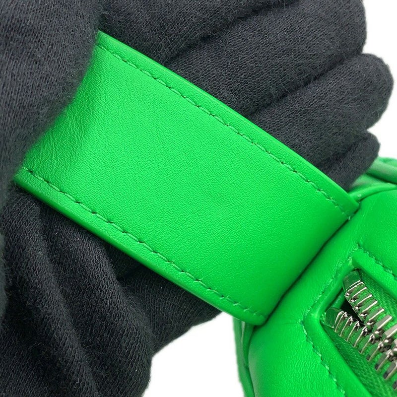 ボッテガヴェネタ ショルダーバッグ イントレチャート フォンポーチ カーフレザー 729296 BOTTEGA VENETA グリーン