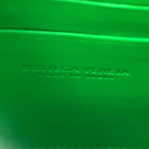 ボッテガヴェネタ ショルダーバッグ イントレチャート フォンポーチ カーフレザー 729296 BOTTEGA VENETA グリーン