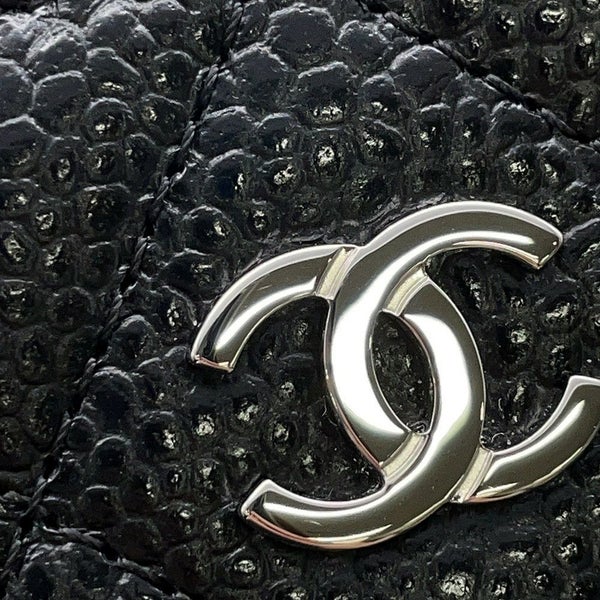 シャネル コインケース マトラッセ ココマーク キャビアスキン AP0216 CHANEL 財布 黒