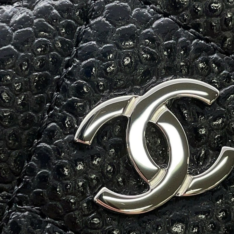 シャネル コインケース マトラッセ ココマーク キャビアスキン AP0216 CHANEL 財布 黒