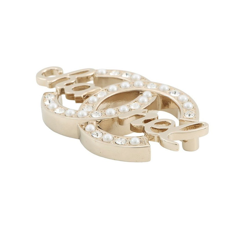 シャネル ブローチ ココマーク ロゴ ラインストーン フェイクパール L23 B ABB778 CHANEL アクセサリー