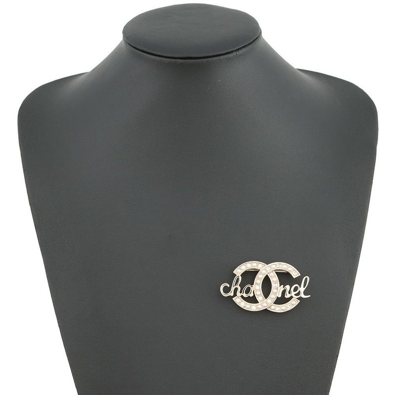 シャネル ブローチ ココマーク ロゴ ラインストーン フェイクパール L23 B ABB778 CHANEL アクセサリー