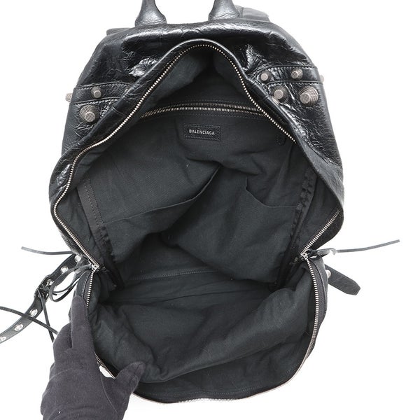 バレンシアガ リュック ル カゴール バックパック レザー 766297 BALENCIAGA リュックサック メンズ 黒