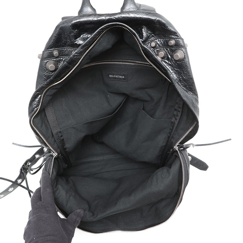 バレンシアガ リュック ル カゴール バックパック レザー 766297 BALENCIAGA リュックサック メンズ 黒