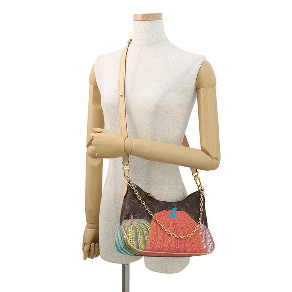 ルイヴィトン ショルダーバッグ モノグラム・パンプキン LV×YK ブーローニュ NM M46470 ヴィトン 2way ハンドバッグ 草間彌生