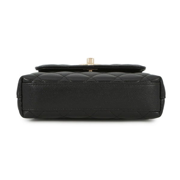 シャネル ハンドバッグ マトラッセ ココハンドル ミニミニ キャビアスキン AP4244 2wayチェーンショルダー 黒