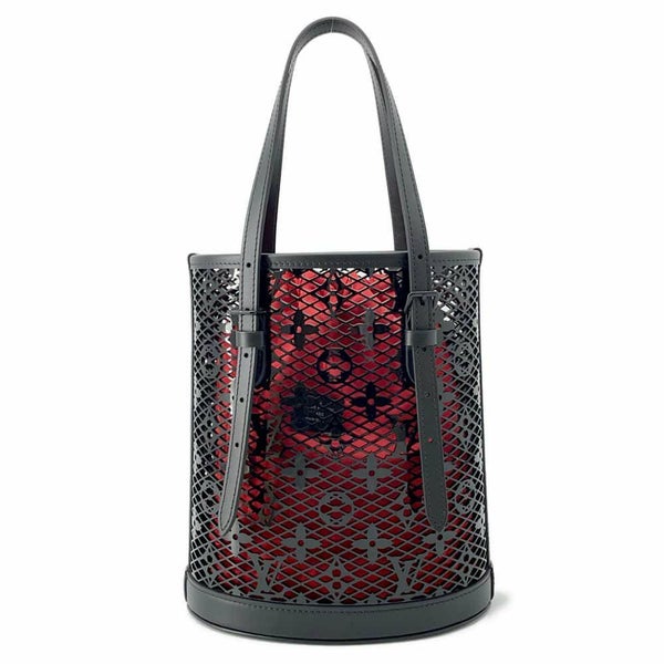 ルイヴィトン トートバッグ モノグラム・レース バケットPM ニコラ・ジェスキエール M20352 LOUIS VUITTON 黒