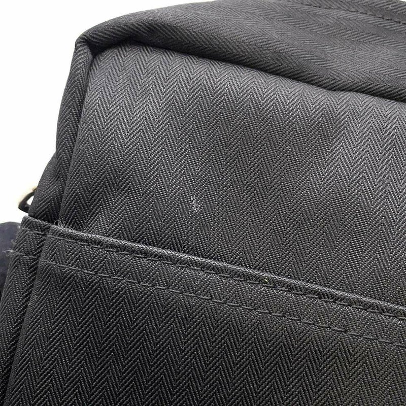 エルメス ショルダーバッグ アカプルコ バサスMM ブラック/シルバー金具 トワルシェブロン メンズ 黒