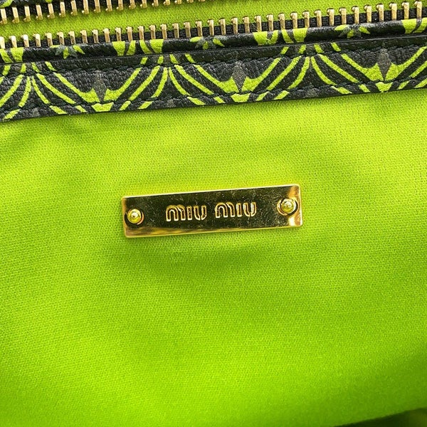 ミュウミュウ トートバッグ マドラス プリント PVC 5BG004 MIUMIU