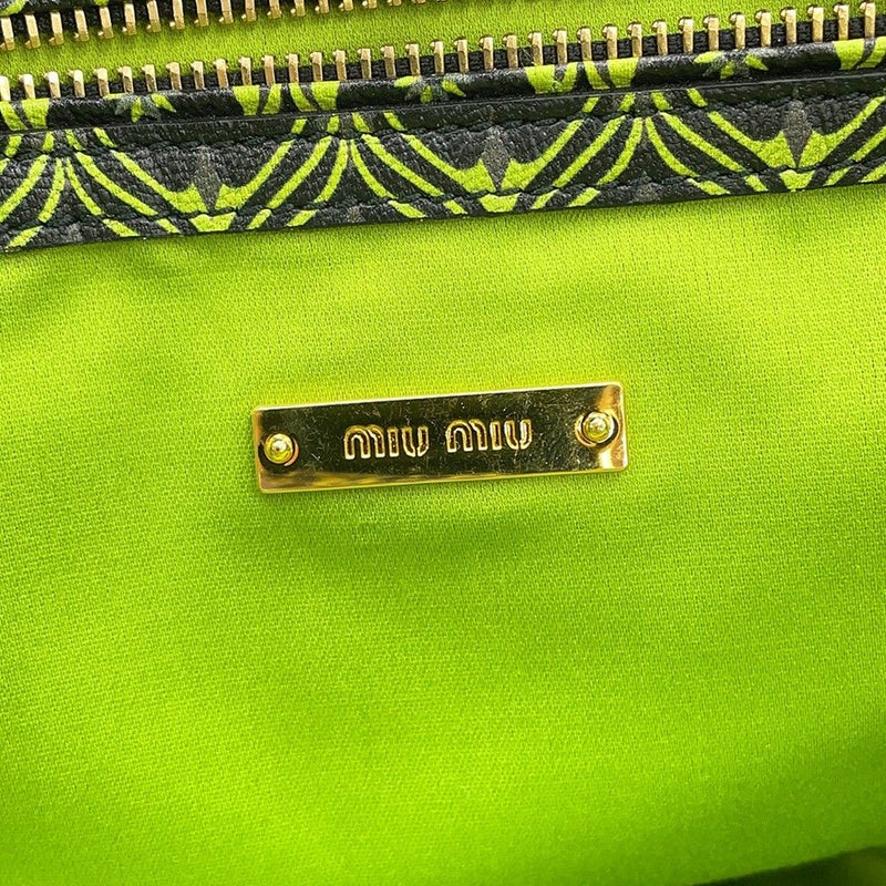 ミュウミュウ トートバッグ マドラス プリント PVC 5BG004 MIUMIU