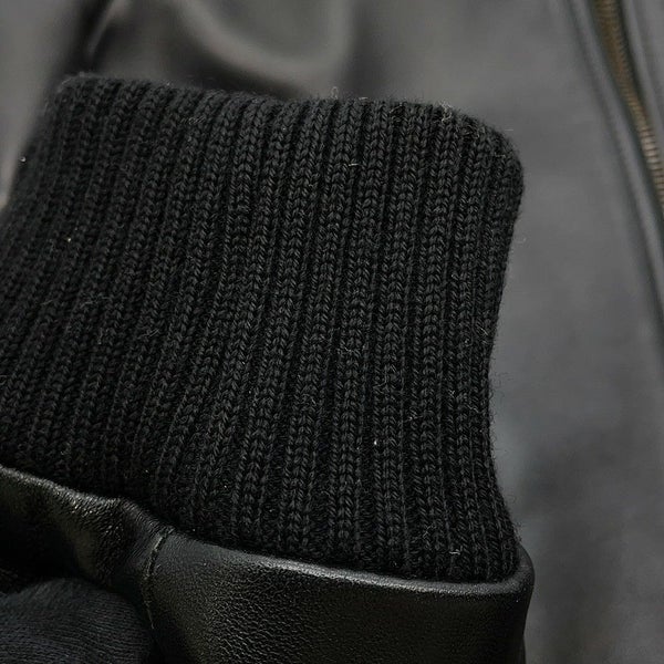 グッチ ジャケット レザー ブルゾン レディースサイズ36 GUCCI アウター 黒