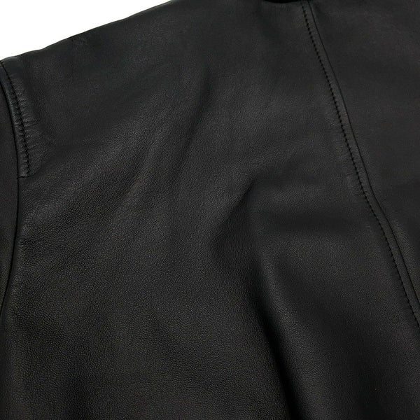 グッチ ジャケット レザー ブルゾン レディースサイズ36 GUCCI アウター 黒